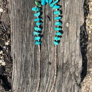 Turquoise and Silver Beaded Necklace